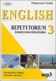 Okładka książki English. Repetytorium 3 tem-leks.+ MP3 WAGROS