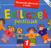 Entliczek Pentliczek 1 Wycinanki-składanki 4-latka. Autor: Praca zbiorowa. Dadada.pl Okładka książki Entliczek Pentliczek 1 Wycinanki-składanki 4-latka
