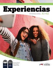Experiencias Internacional A1 + A2 Libro del alumno. Autor: Alonso Encina, Alonso Geni, Ortiz Susana. Dadada.pl Okładka książki Experiencias Internacional A1 + A2 Libro del alumno