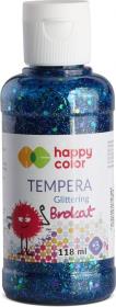 Opakowanie Farba Tempera 118ml brokat niebieska HAPPY COLOR