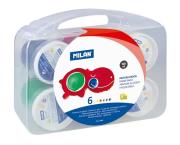 Farby do malowania palcami 6 kolorów x 100ml MILAN. Wydawca: MILAN. Dadada.pl Opakowanie Farby do malowania palcami 6 kolorów x 100ml MILAN