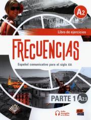 Frecuencias A2.1 Ćwiczenia Parte 1. Autor: Fernandez Francisca, Marin Emilio, Rivas Francisco. Dadada.pl Okładka książki Frecuencias A2.1 Ćwiczenia Parte 1