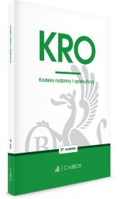 Okładka książki KRO. Kodeks rodzinny i opiekuńczy WYD.27/2020. Stan prawny: 7 września 2020 r.
