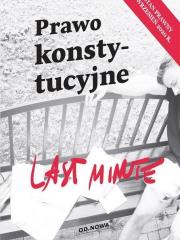 Last Minute Prawo konstytucyjne 2020. Autor: Bogusław Gąszcz. Dadada.pl Okładka książki Last Minute Prawo konstytucyjne 2020