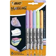Marker BIC Marking Pastel Permamentne Blister 5szt. Wydawca: Bic. Dadada.pl Opakowanie Marker BIC Marking Pastel Permamentne Blister 5szt