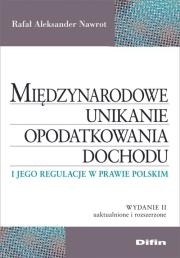 Okładka książki Międzynarodowe unikanie opodatkowania dochodu w.2