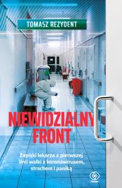 Niewidzialny front. Autor: Tomasz Rezydent. Dadada.pl Okładka książki Niewidzialny front