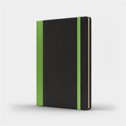 Notatnik A5 Pro M+ gładki czarny/jasnozielony. Wydawca: Like U. Dadada.pl Opakowanie Notatnik A5 Pro M+ gładki czarny/jasnozielony