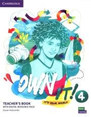 Own it! 4 Teacher's Book with Digital Resource Pack. Autor: Holcombe Garan. Dadada.pl Okładka książki Own it! 4 Teacher's Book with Digital Resource Pack