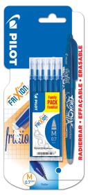 Opakowanie Piórko kulkowe Frixion Clicker niebieskie + wkłady 6 sztuk blister