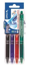 Opakowanie Pióro kulkowe Pilot Frixion Clicker blister 4 kolory czarny, niebieski, czerwony, zielony