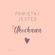 Opakowanie Podstawka korkowa - Pamiętaj jesteś ukochana