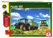 Opakowanie Puzzle 100 John Deere Traktor 7310R + zabawka G3