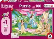 Opakowanie Puzzle 100 Schleich + Bayala Świat elfów + figurka