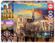 Opakowanie Puzzle 1000 Katedra Notre Dame / Paryż (kolaż) G3