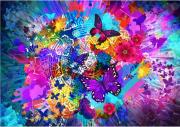 Opakowanie Puzzle 1000 Kwiaty i motyle