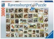 Opakowanie Puzzle 3000 Znaczki pocztowe Zwierzęta