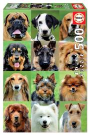 Puzzle 500 Psy G3. Wydawca: Educa. Dadada.pl Opakowanie Puzzle 500 Psy G3