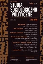 Opakowanie Studia Socjologiczno-Polityczne 1/12/2020