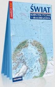 Świat. Mapa polity. i krajobra. 1: 31000000 w.2020. Autor:   Praca zbiorowa. Dadada.pl Okładka książki Świat. Mapa polity. i krajobra. 1: 31000000 w.2020