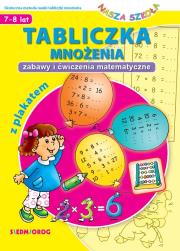 Tabliczka mnożenia z plakatem. Zabawy i ćwiczenia matematyczne. Autor: Piotr Sobotka, Sulima-Ławnik Iwona. Dadada.pl Okładka książki Tabliczka mnożenia z plakatem. Zabawy i ćwiczenia matematyczne
