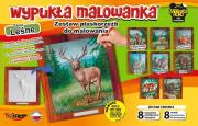 Opakowanie Wypukła malowanka - Zwierzęta lasu Zestaw 8 wzorów