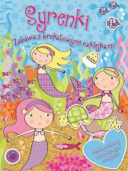 Okładka książki Zabawa z brokatowymi naklejkami - Syrenki