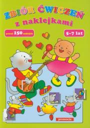 Okładka książki Zbiór ćwiczeń z naklejkami 5-7 l w.2012 SIEDMIORÓG