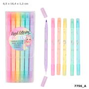 Opakowanie Zestaw flamastry z cienkopisami 6 kolorów TopModel 7756A