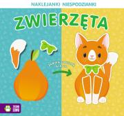 Okładka książki Zwierzęta. Naklejanki niespodzianki
