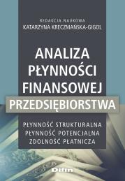 Okładka książki Analiza płynności finansowej przedsiębiorstwa