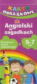 Okładka książki Angielski w zagadkach 5-7 lat. Karty obrazkowe