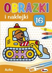 Okładka książki Autka. Obrazki i naklejki