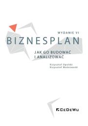 Biznesplan. Jak go budować i analizować w.6. Autor: Krzysztof Opolski (red.). Dadada.pl Okładka książki Biznesplan. Jak go budować i analizować w.6