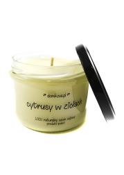 Zdjęcie produktu Domkove Sojowa świeca cytrusy w ziołach 165g