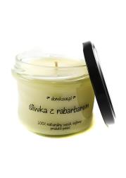 Zdjęcie produktu Domkove Sojowa świeca śliwka z rabarbarem 165g