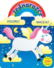 Okładka książki Jednorożce. Koloruj i naklejaj