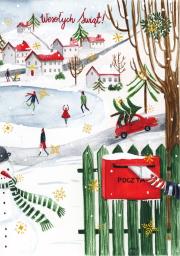 Opakowanie Karnet B6 Boże Narodzenie Poczta