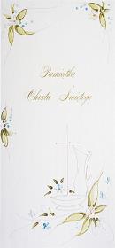 Karnet Chrzest DL C08 - Krzyż chłopiec. Wydawca: MAK. Dadada.pl Opakowanie Karnet Chrzest DL C08 - Krzyż chłopiec