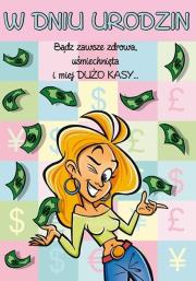 Opakowanie Karnet Comic B6 + koperta wzór nr 18 Urodziny