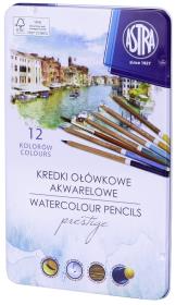 Opakowanie Kredki akwarelowe z drewna cedrowego Astra Prestige 12 kolorów