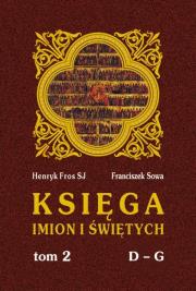 Okładka książki Księga imion i świętych T.2 D-G