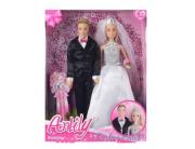 Opakowanie Lalka Anlily w sukni ślubnej z mężem