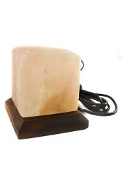 Zdjęcie produktu Lampa solna himalajska na USB mała sześcian różowa