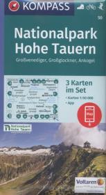 Mapa Nationalpark Hohe Tauern 1:50 000 3w1 KOMPASS. Autor: praca zbiorowa. Dadada.pl Okładka książki Mapa Nationalpark Hohe Tauern 1:50 000 3w1 KOMPASS