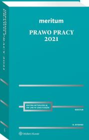 MERITUM Prawo pracy 2021. Autor: Jaśkowski Kazimierz. Dadada.pl Okładka książki MERITUM Prawo pracy 2021