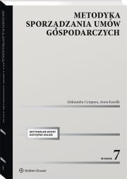 Metodyka sporządzania umów gospodar. w.7/2020. Autor: Cempura Aleksandra, Kasolik Anna. Dadada.pl Okładka książki Metodyka sporządzania umów gospodar. w.7/2020
