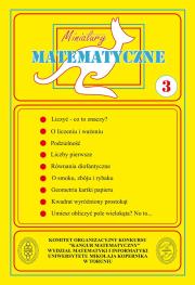 Miniatury matematyczne cz.3. Autor:   Praca zbiorowa. Dadada.pl Okładka książki Miniatury matematyczne cz.3