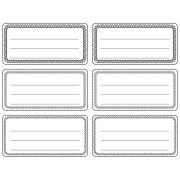 Opakowanie Naklejki etykiety biało czarne 144szt