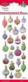 Opakowanie Naklejki wypukłe bombki 24szt.